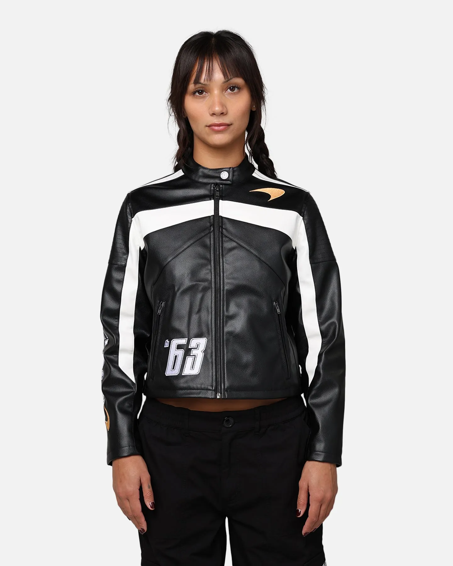 We Are The Wild Collective X McLaren Women's Crop Racing Jacket Black