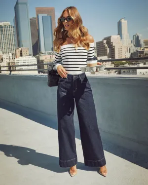 Weekend Plans High Rise Wide Leg Jeans