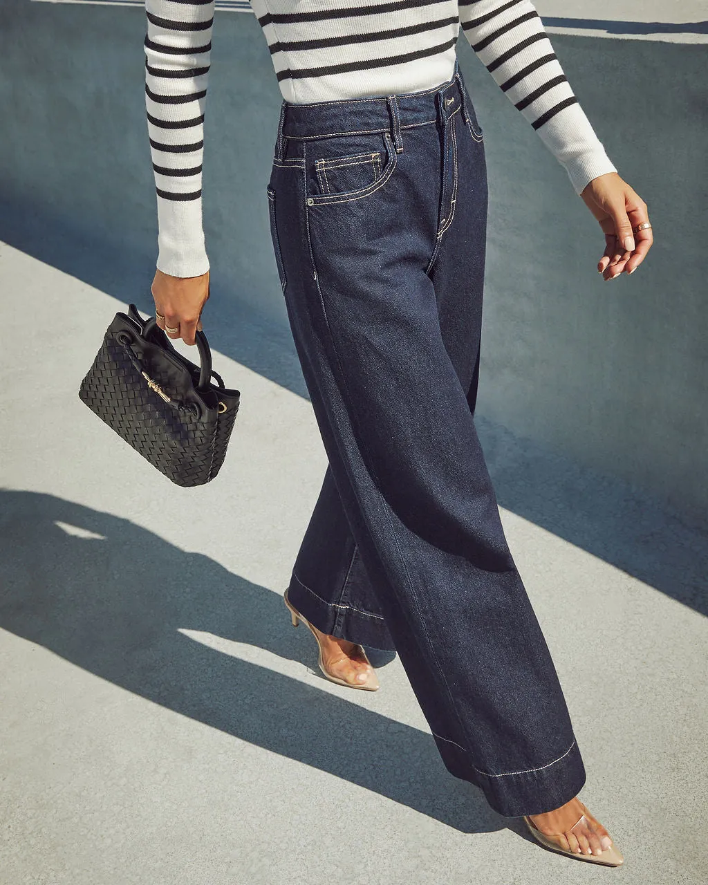 Weekend Plans High Rise Wide Leg Jeans