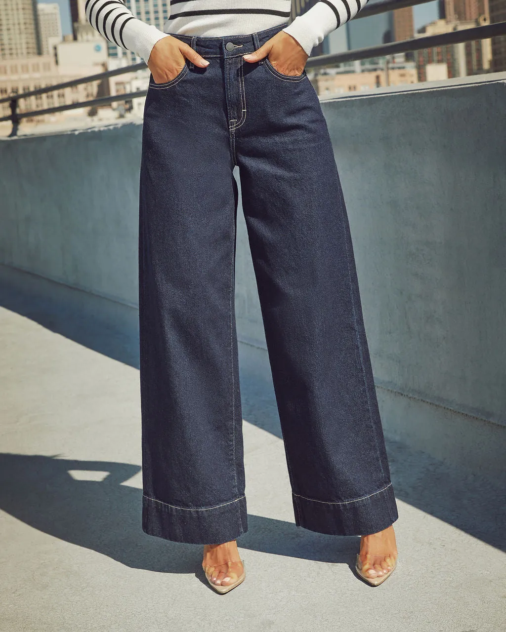 Weekend Plans High Rise Wide Leg Jeans