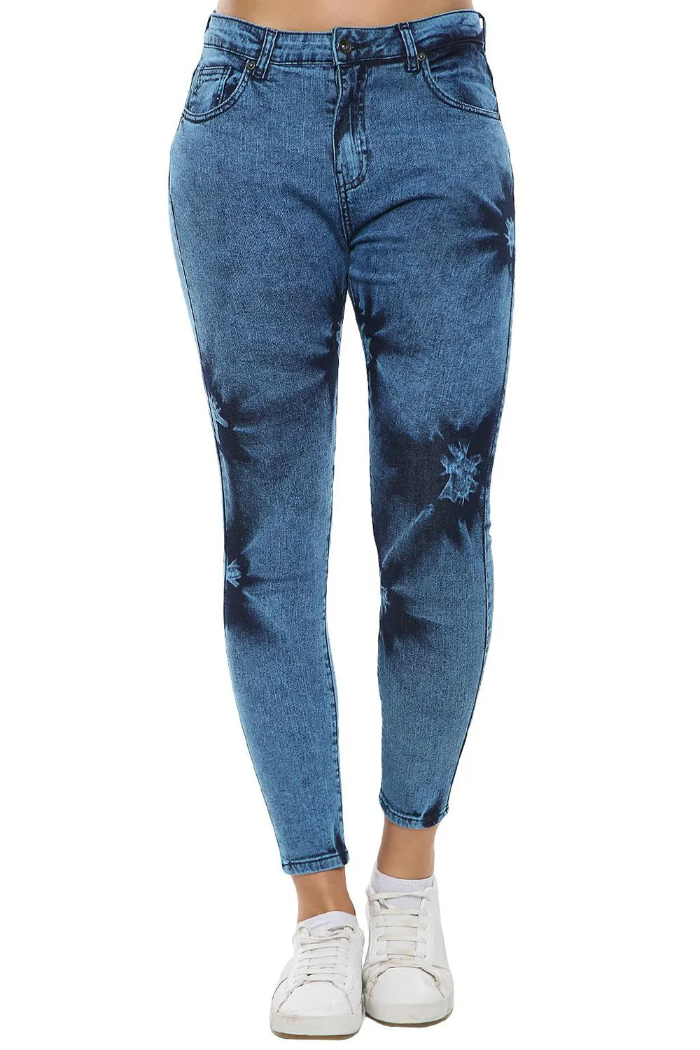 Womens High Waist Skinny Denim Jeans