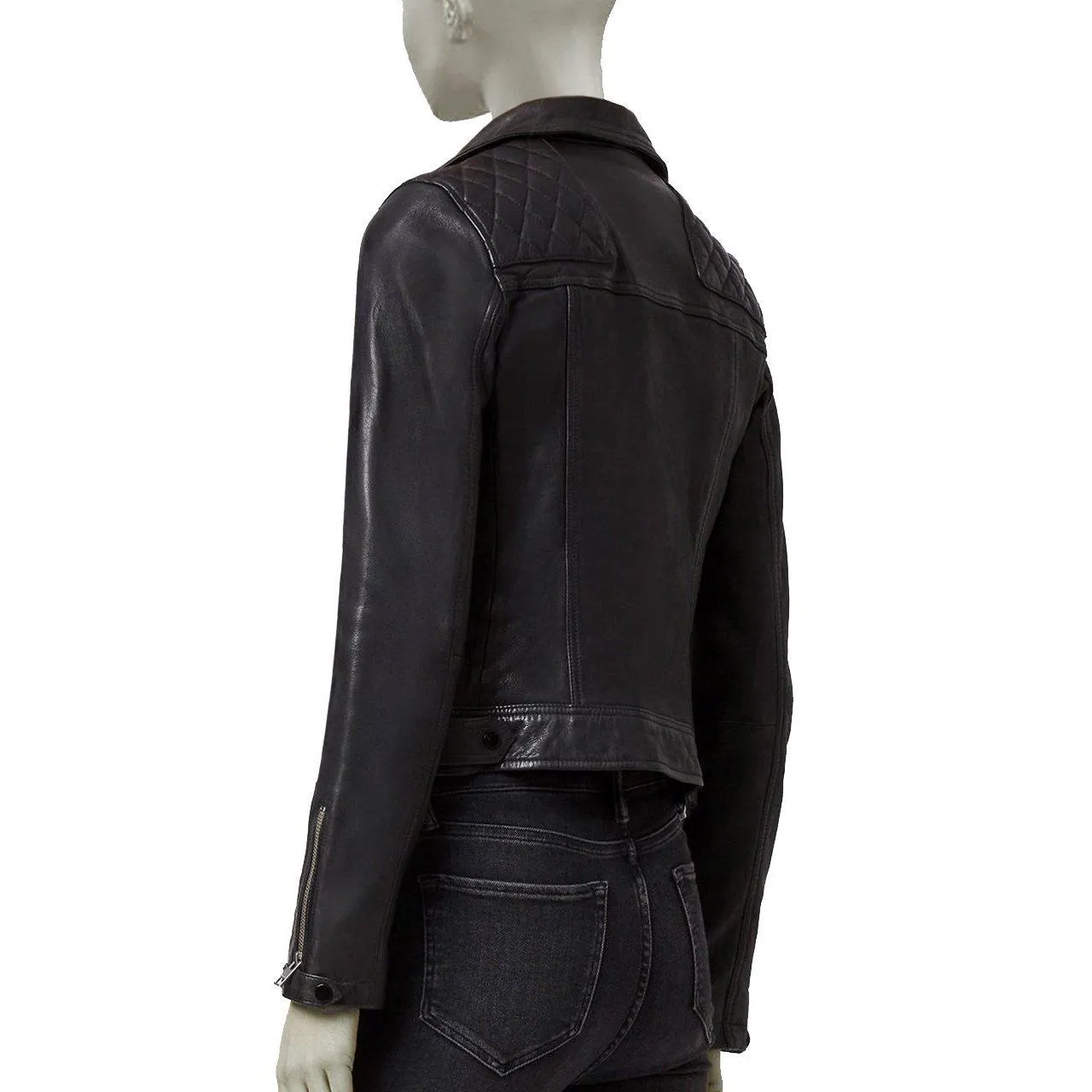 Women's Leather Motorcycle Jacket