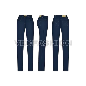 Women's Regular Fit Denim Jeans